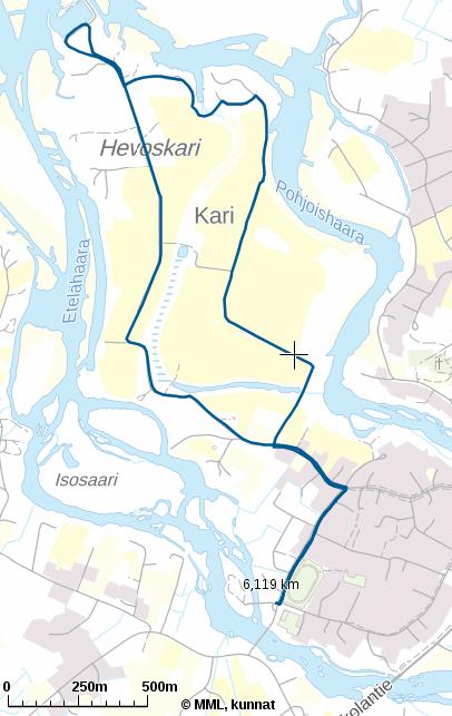 Pyhäjoen retkeilyreitistö / hankesuunnitelma 2017 suunniteltujen virkistysalueita yhdistävien reitistöjen yleiskuvaus ja yleiskartat Reitti A (6,2 km, 28 tilaa, 47 om.