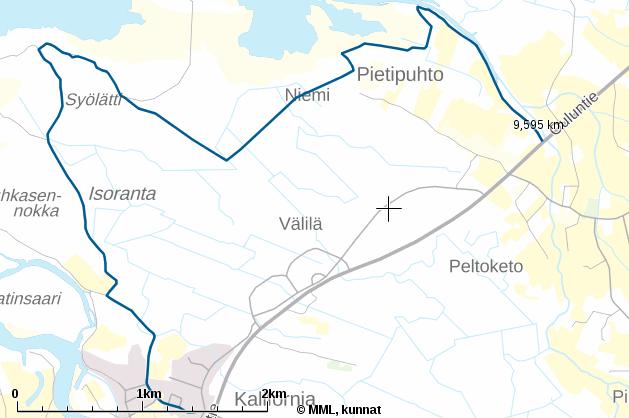 Reitti S (9,6 km, 16 tilaa 18 om.