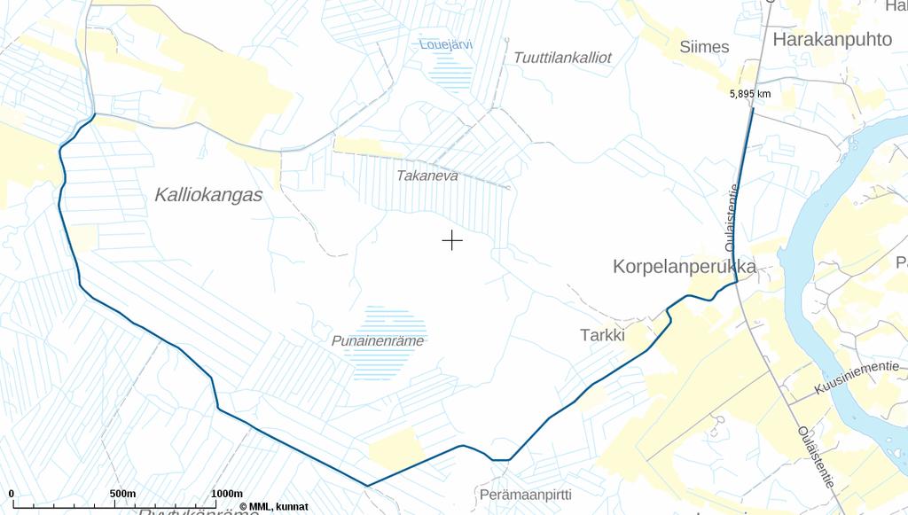 Reitti D (5,9 km, 17 tilaa, 22 om.