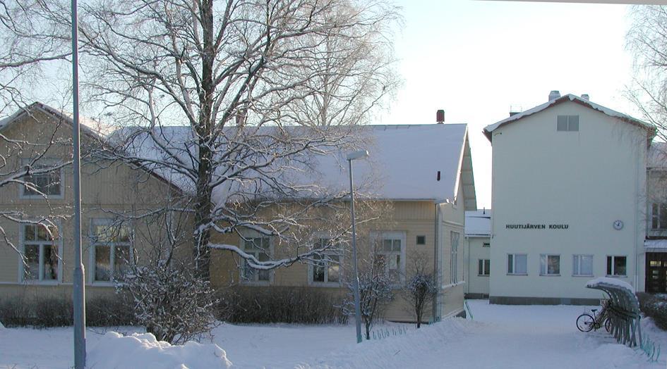 Huutijärven vanha yläkoulu ja 1950-luvun kivikoulu Huutijärven kansakoulu on perustettu 5.2.1906. Koulua varten ostettiin v.