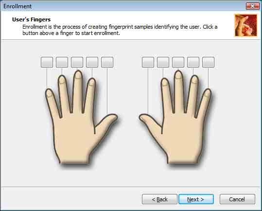 n102 VAIO-tietokoneen mukauttaminen 10 Tee pyyhkäisytesti pyyhkäisemällä sormesi sormenjälkianturin yli neljä kertaa ja napsauta sitten Seuraava-painiketta.