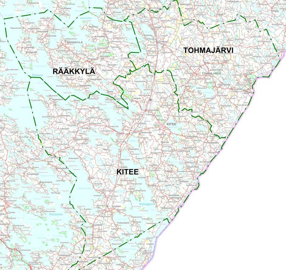 Vastaanottaja Pohjois-Karjalan ELY-keskus, Kiteen kaupunki, Tohmajärven ja Rääkkylän kunnat Asiakirjatyyppi Vesihuollon