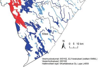 Jokimuodostumista Tohmajärvellä sijaitseva Lahdenjoki on luokiteltu huonoon ekologiseen tilaan yhdyskuntajätevesien kuormituksen vuoksi.