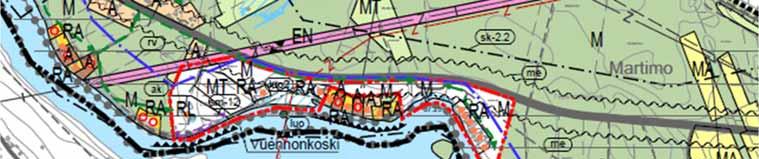 "#$% &!'()*+,!,'-* Vuennonkoskelle on laadittu Törmän rantakaava vuonna 1979 (Kuva 30).