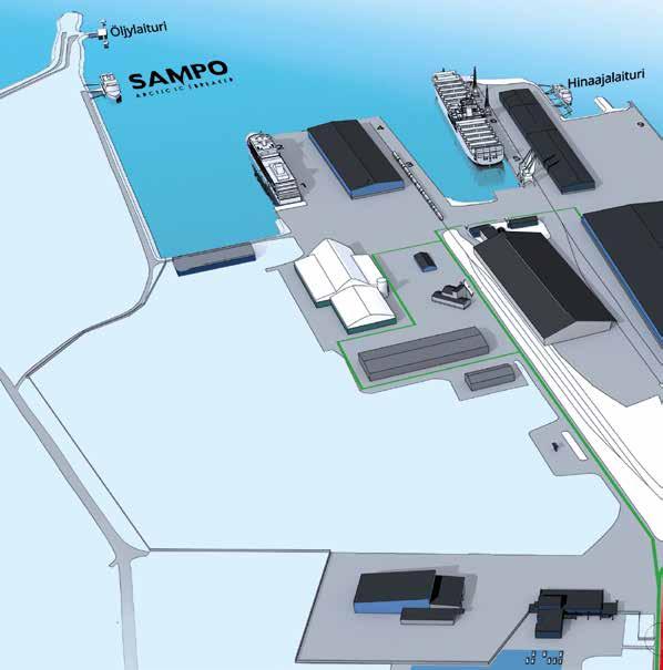 7 6 SATAMA-ALUE BULK Kemin Sataman bulk -alue (1) on jatkanut tasaista kasvuaan.