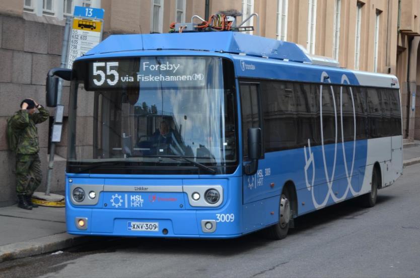 2. Joukkoliikenteen latausjärjestelmän edellytykset Paikalliselle joukkoliikenteelle. Sähkökäyttöisen linja-auton latauspiste.