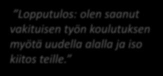 --- on aivan ihana, kertoi vaihtoehdot, oli joustava, ystävällinen, tsemppaava ja kaikin puolin oli miellyttävää asioida hänen kanssaan. Kiitos valmentajalle!