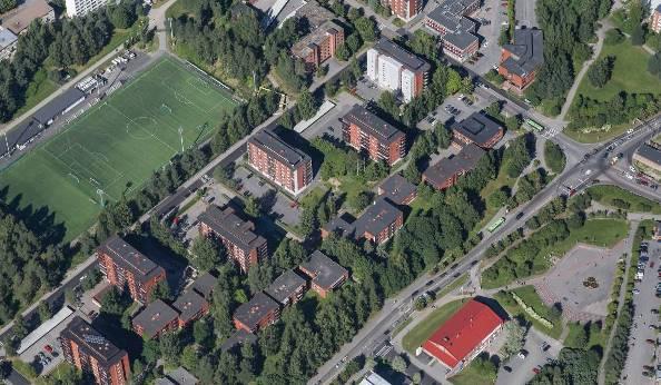 11:098 / SEPÄNKATU 7 / ASEMAKAAVASELOSTUS (8) Kaavamuutosalue on osa 1970- ja 80- luvuilla syntynyttä asuinaluekokonaisuutta, jolla talot ovat sijoittuneet suorakulmaiseen koordinaatistoon kokoavan