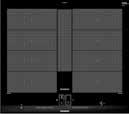 induktiokeittoaluetta ED677FSB1E 60 cm 1199 comfortdesign, touchslider-ohjaus 4 induktiokeittoaluetta, joista 1 combizone 2-vaiheinen powermove ER6A6PB70S 60 cm 949