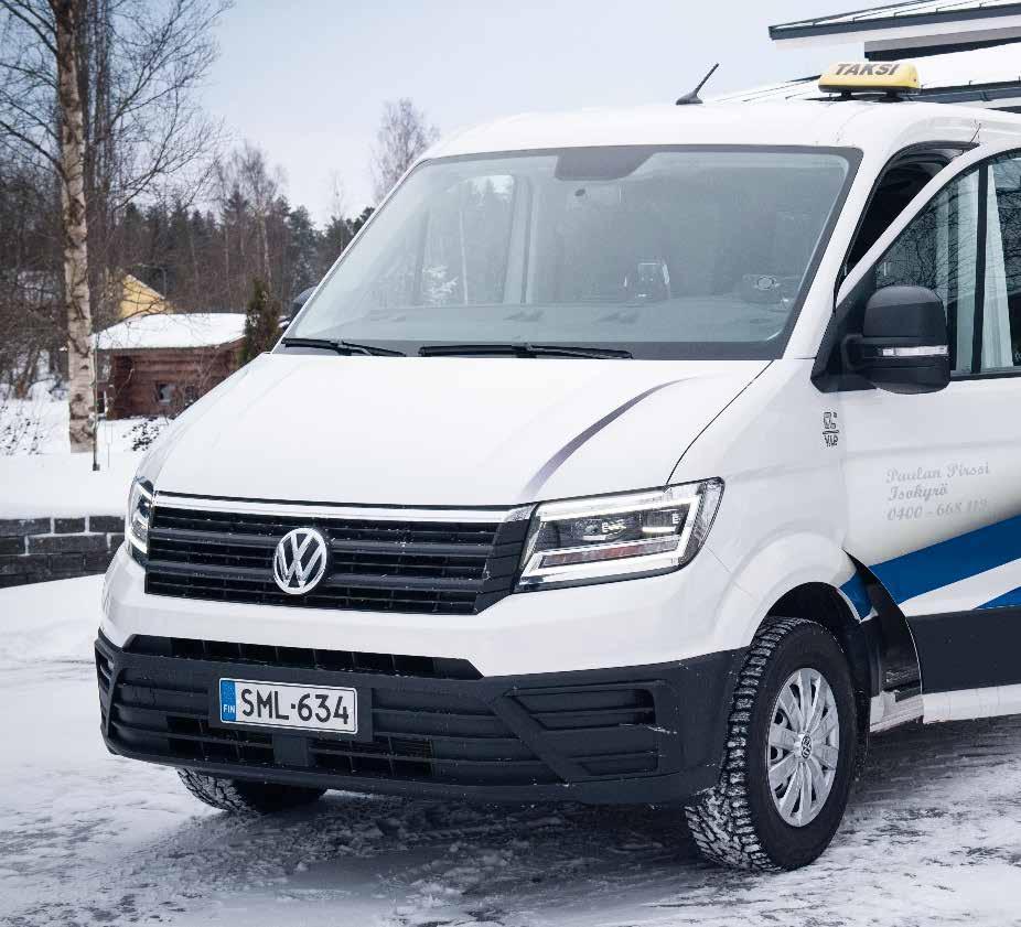 Aidon palvelun maalaistaksi modernilla kalustolla Uusi Volkswagen Crafter saapui Isoonkyröön.