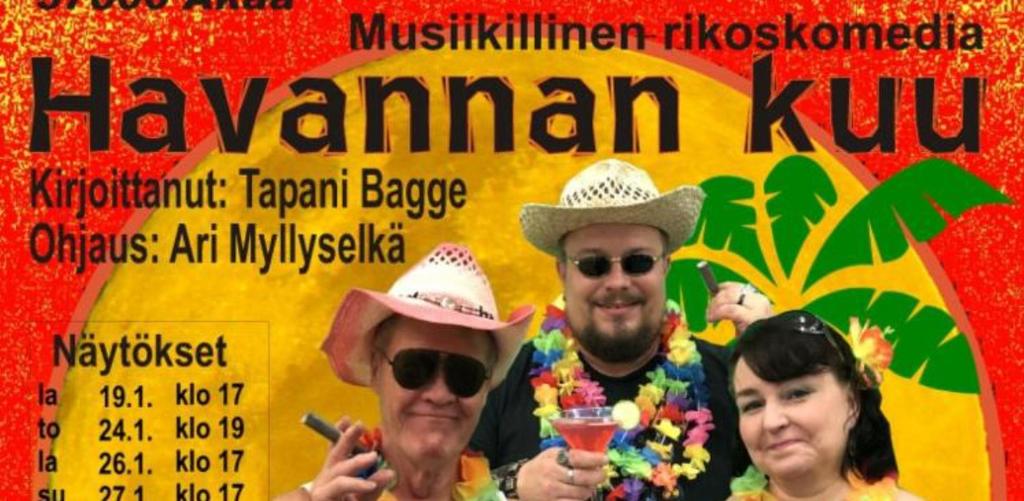 TAPAHTUMAT sivu 6 TEATTERIRETKI Toijalan Näyttämölle to. 24.1.2019 Lähtö Salon Matkatoimistolta, (Hämeentie 37 ), klo 15 ja Someron torilta klo 15.45.