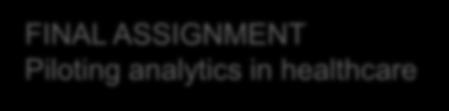 FINAL ASSIGNMENT Piloting analytics in healthcare (preliminary ideation) Sector Theme Analytics Psychiatric Nursing Primary care Rehabilitation Day hospital Neurophysiology Vivago activity monitoring