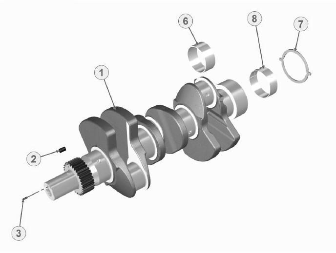 3 Moottori / Engine / 3.1 Kampiakseli / Crankshaft / LM 387 spare parts catalogue Part no Kit Incl.