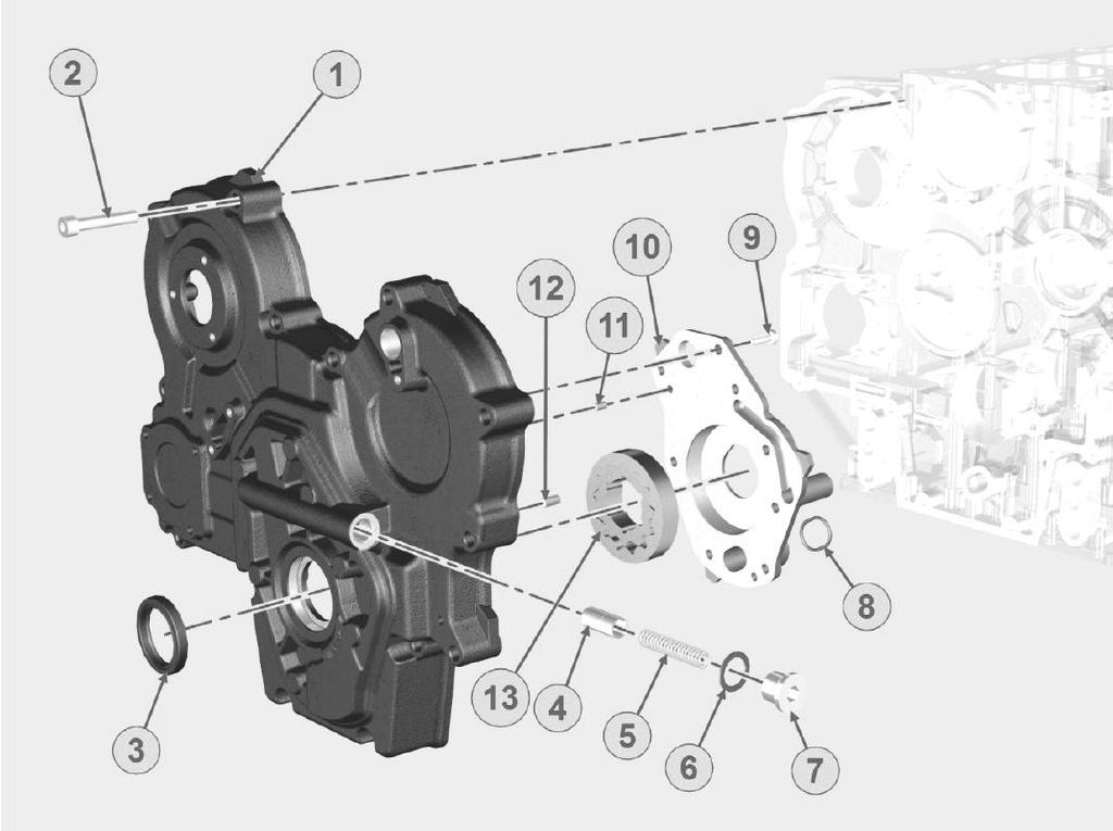 3.9 Ajoitusjärjestelmän kansi / Timing system closure plate / Part no Kit Incl.