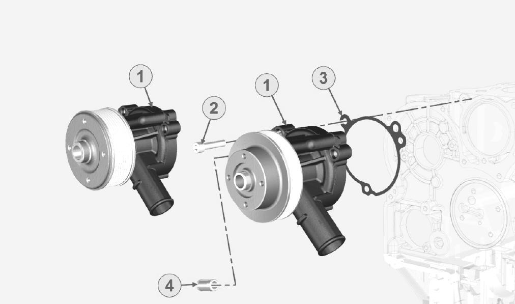 3.22 Vesipumppu / Water pump / LM 387 spare parts catalogue Part no Kit Incl. 1 1 LMKO65845320 A Vesipumppu kokp.