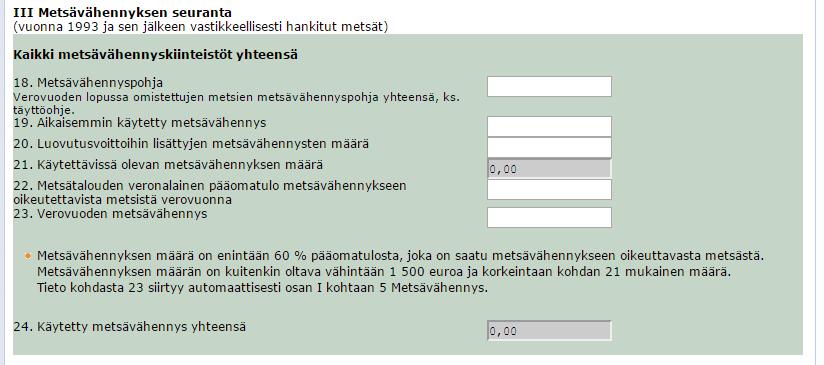 Tietojen syöttäminen Jos olet oikeutettu tekemään