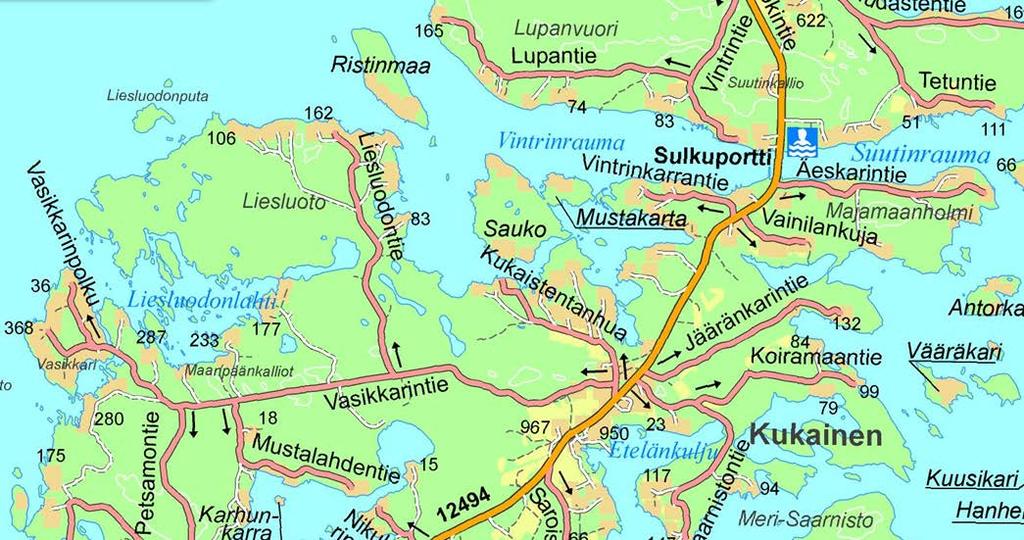 1 PERUS- JA TUNNISTETIEDOT 1.1 Tunnistetiedot Uusikaupunki Kukaisten kylä Tilat 483-1-50, -51, -204 1.2 Kaava-alueen sijainti Rantakaavan muutos laaditaan Koivuniemen alueelle, jonka koko on n.