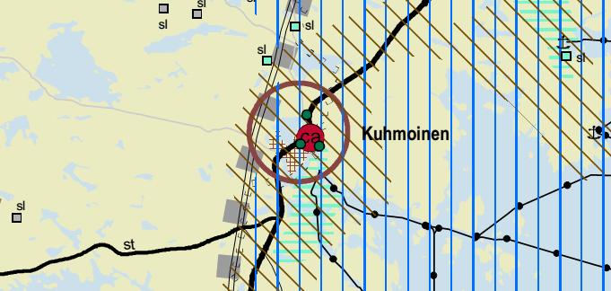 KUVA 1. Ote hyväksytystä Keski-Suomen tarkistetusta maakuntakaavasta. Yhteystiedot Maakuntakaavoituksen valmistelua johtaa suunnittelujohtaja Olli Ristaniemi, puh. 040 595 0052, sähköp. etunimi.