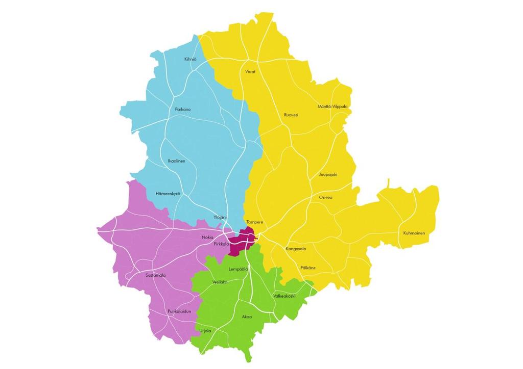Suunnittelun työkaluna viiden alueen malli Maakuntauudistuksen poliittinen ohjausryhmä 9.4.