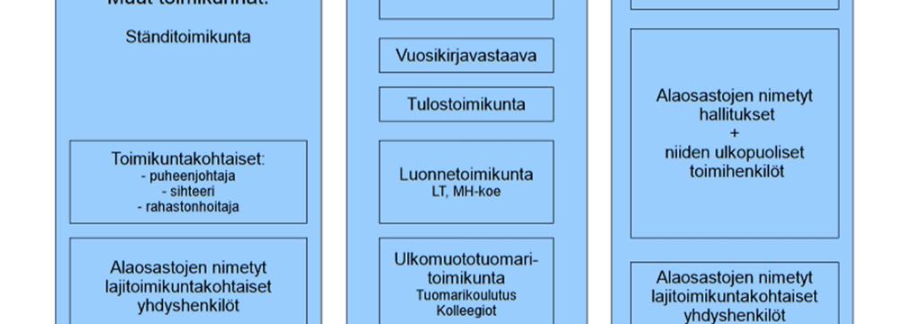 Hallitus asettaa tarpeellisen määrän alaisuudessaan toimivia toimikuntia.