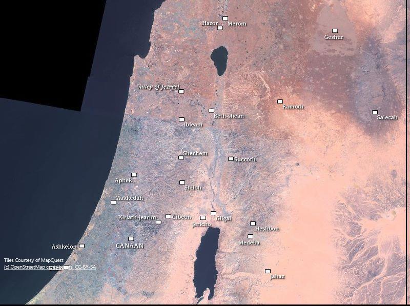 eivät tuhoa aikaisempaa väestöä kokonaan, vaan maahan jää muita asukkaita israelilaisten rinnalle, mutta nämä eivät kuulu ainakaan täydellisesti Israelin uskonnolliseen ja kansalliseen yhteisöön.