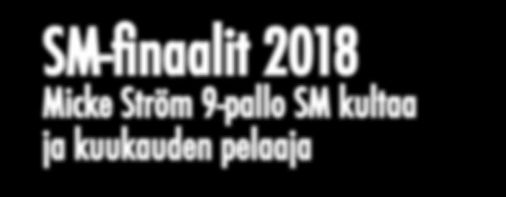 SM-finaalit SM-finaalit 2018 Micke Ström 9-pallo SM kultaa