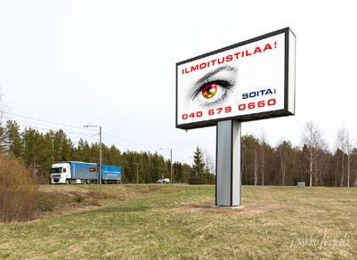 ETU- Digitaalist jättinäytöt Yliviska, Savonti autoa/vrk