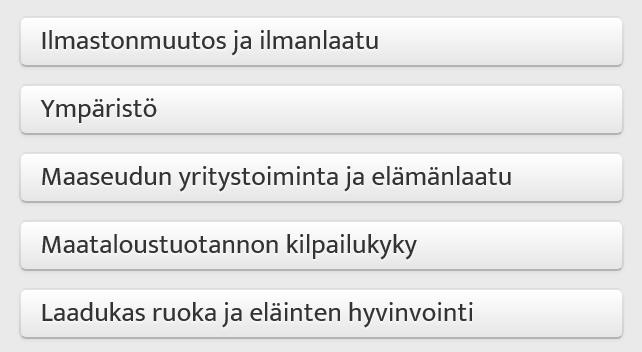 Maaseutuohjelman vaikuttavuusindikaattorit Maaseutuohjelman tuloksellisuuden ja vaikuttavuuden tarkastelussa hyödynnetään vaikuttavuusindikaattoreita, jotka kuvaavat maaseutuohjelman keskeisten