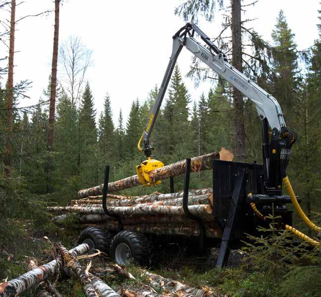 Taittopuominosturit Trejon Multiforest -taittopuominosturit on suunniteltu erityisesti metsäperävaunuihin.