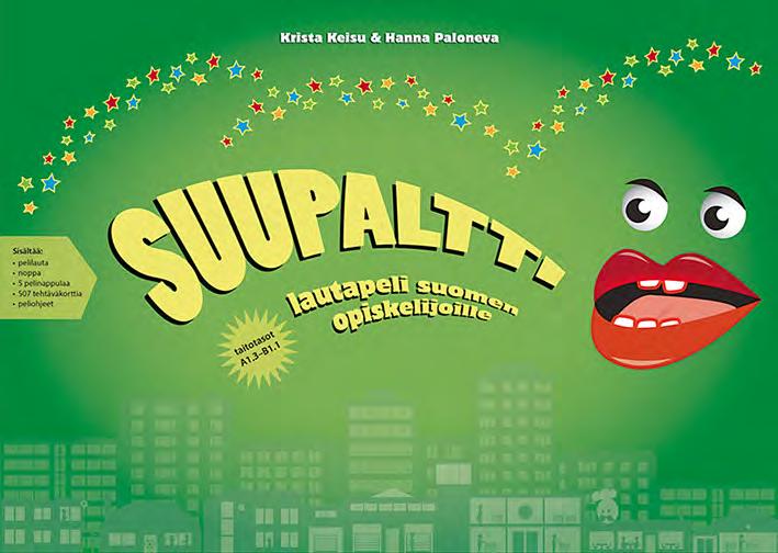 verbien rektioita luontevasti arkipäivän tilanteissa. Rektioiden lisäksi pelissä opitaan sanastoa, harjoitellaan puhetilanteita ja luetaan ääneen.