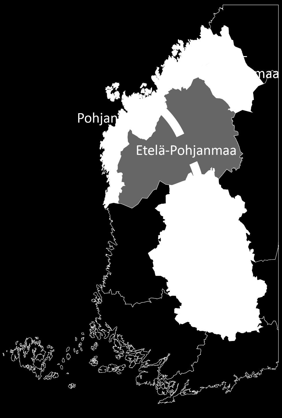 Vaihtoehtoiset tienpitoalueet 1. Etelä-Pohjanmaan, Pohjanmaan ja Keski-Pohjanmaan muodostama alue 2.