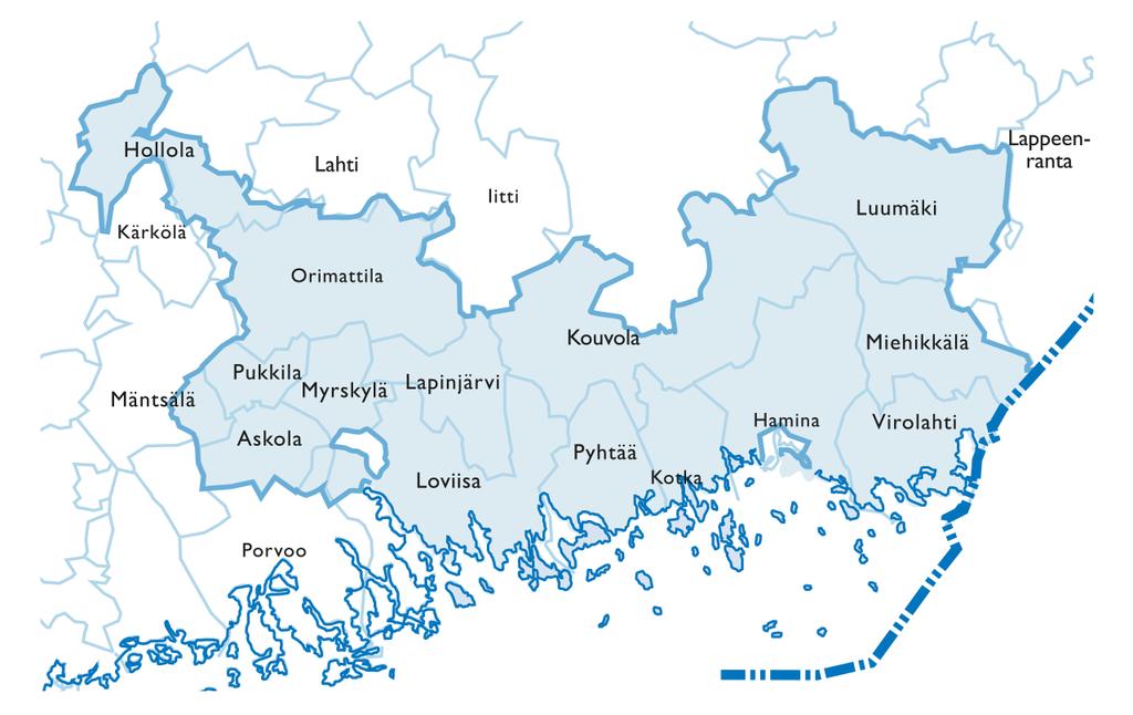 Kymenlaakson Sähkö perustettu 1918 toimimme 4 maakunnan alueella: Kymenlaaksossa, Etelä-Karjalassa,