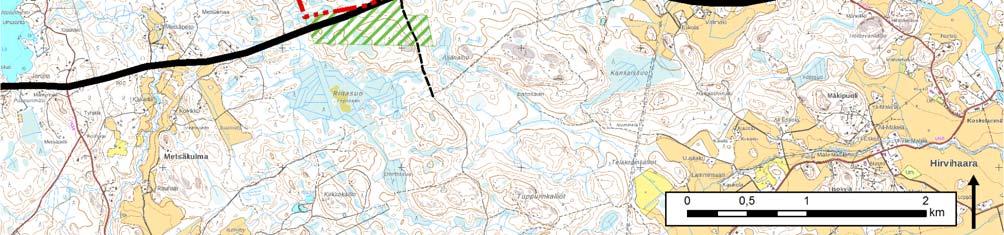 Eteläpuolella on Mustametsän Natura 2000 alue, jossa on vanhaa luonnontilaista kuusivaltaista