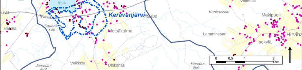 on asutusta, joka ottaa talousvetensä kaivoista.