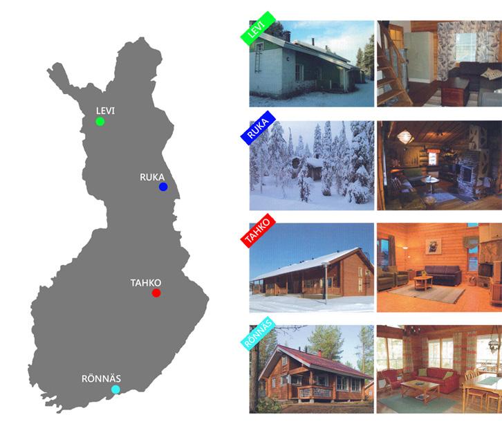 EDULLISIA LOMA-ASUNTOJA JÄSENILLE Jytyn jäsenet voivat vuokrata jäsenetuhintaisia mökkejä suosituissa lomakohteissa.