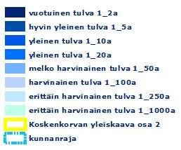 Pysyvä asutus pyritään ohjaamaan alueelle, jossa asutus on suojassa vähintään keskimäärin kerran 100 vuodessa toistuvalta tulvalta.