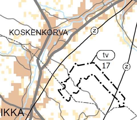valtatie/ kantatie pohjavesialue matkailun vetovoima-alue ohjeellinen ulkoilureitti päärata ja liikennepaikka sekä liikennepaikan varaus voimajohto 110 kv syöttövesijohto merkittävä muinaisjäännös /