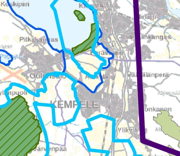 Vaihemaakuntakaavojen selvitysaineistot Linnuston kannalta arvokkaat alueet-kartta Maakuntakaavan selvitysaineiston Linnuston kannalta arvokkaat alueet (haettu 18.9.2017).