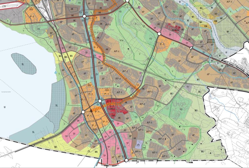 Oulun yleiskaava ja VILMO-selvitys Suunnittelualue rajautuu pohjoisessa Uuden Oulun yleiskaavaan.