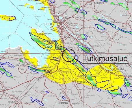 noin 9 000 vuotta sitten. Harju on osittain myöhemmin syntyneiden sedimenttikerrosten peittämä eikä monin paikoin kohoa juurikaan ympäristöstään (piiloharju). Vielä vuonna 200 ekr.