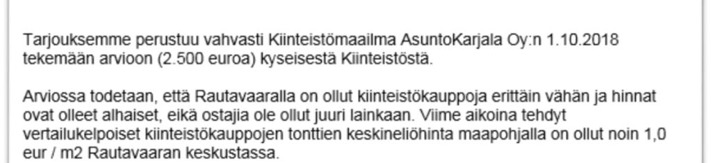 58 Kirkkoneuvosto MUUT MAHDOLLISET ASIAT 58 1.mom. Osuuskauppa Jukolan tontin ostotarjous 23.11.2018. Jukolan osuuskauppa on osoittanut vuokraamastaan tontista ostotarjouksen 5 000.