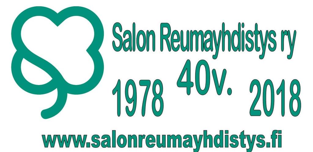 Salon Reumayhdistys ry. JÄSENTIEDOTE 3/2018 www.vigeliuksenmoottorikorjaamo.fi TORPANKATU 3, 24100 SALO.