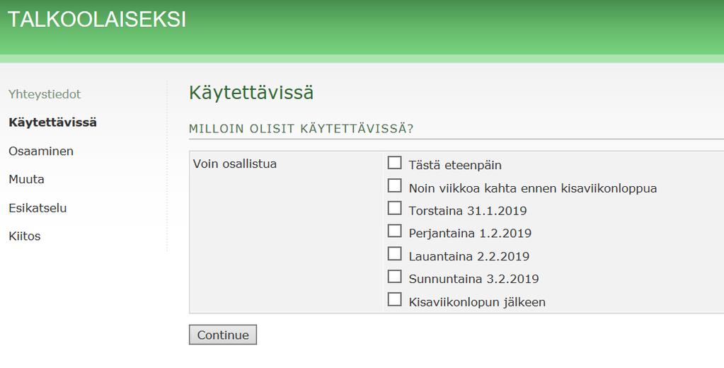 Milloin voit