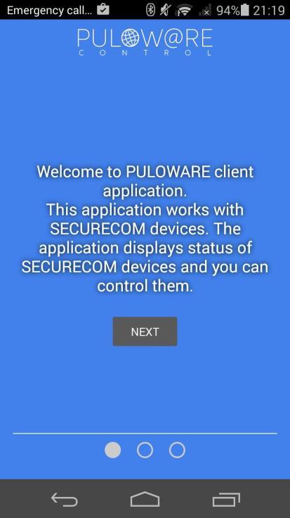 2. Setting the smartphone application Download the PULOWARE CLIENT