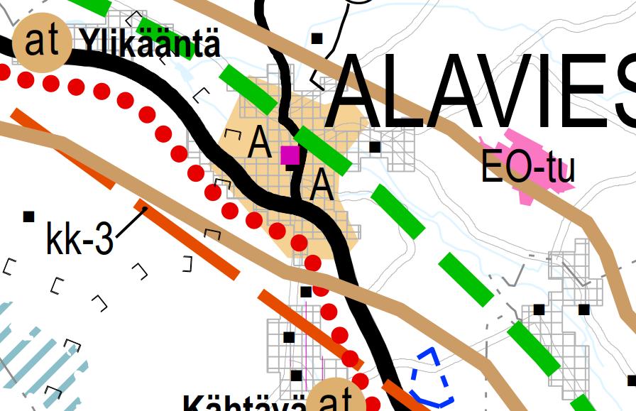 Kuva 2.Ote maakuntakaavojen yhdistelmäkartasta (19.