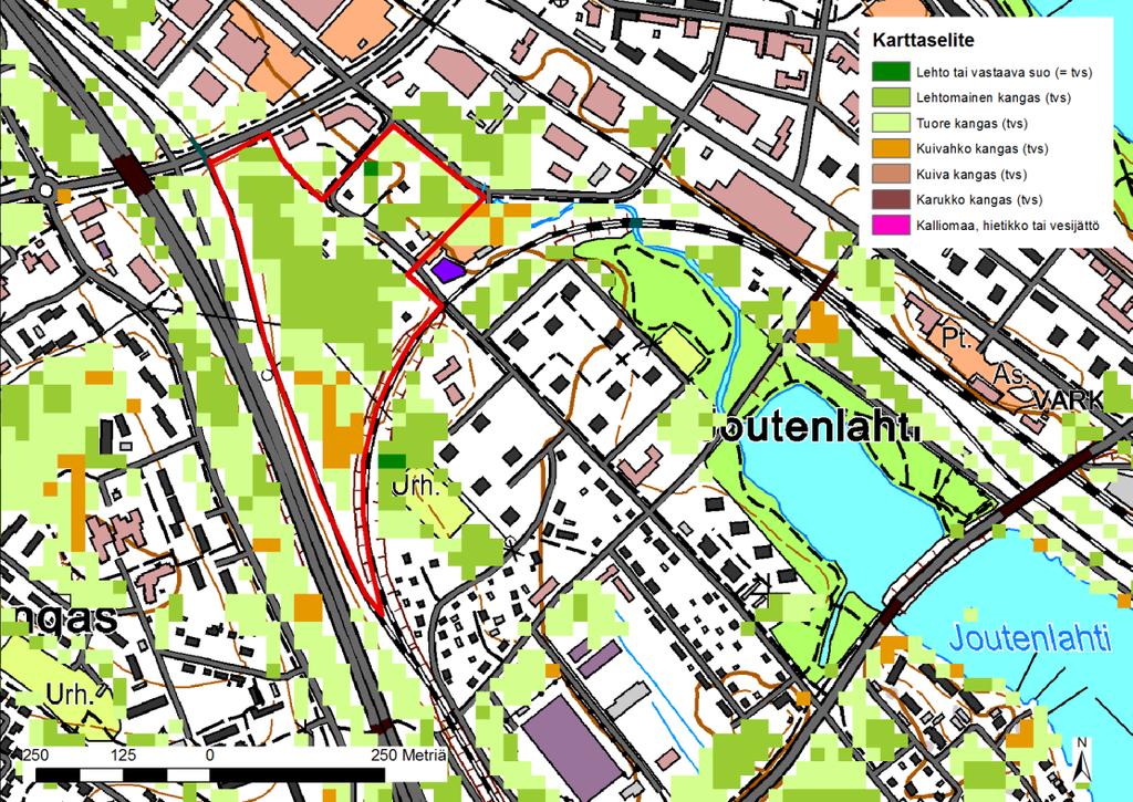 FCG SUUNNITTELU JA TEKNIIKKA OY Joutenlahden alue 11 (14) Luontoselvitys 5 LUONTOSELVITYS 5.