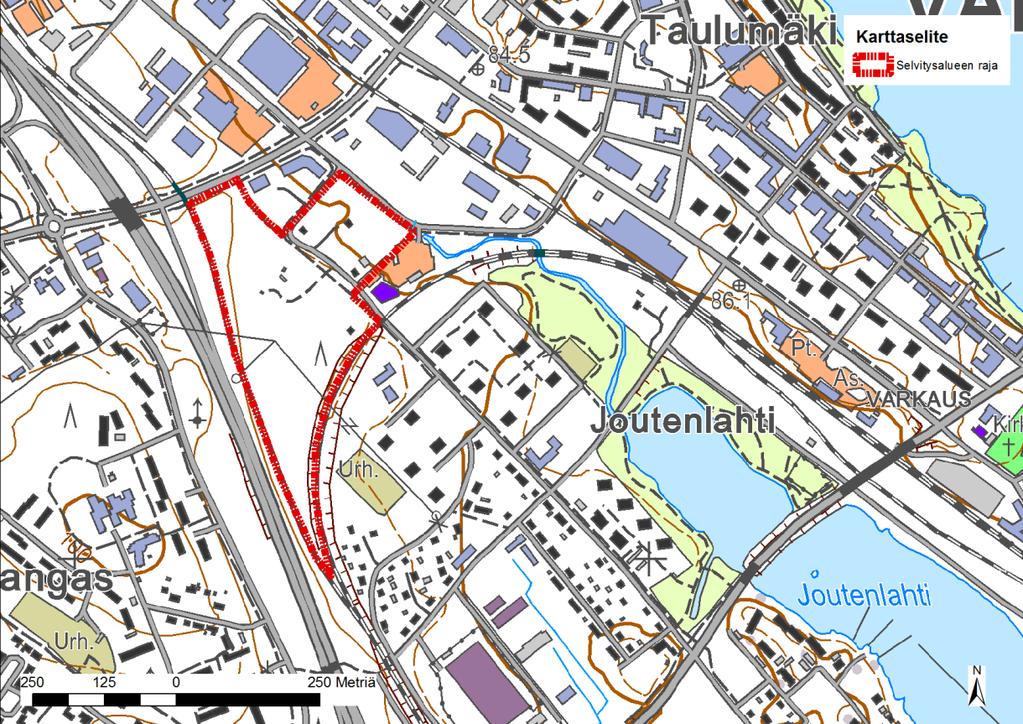 FCG SUUNNITTELU JA TEKNIIKKA OY Luontoselvitys 4 (14) 2 SELVITYSALUE Joutenlahden selvitysalueen