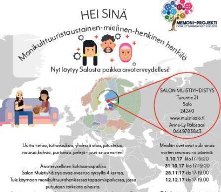 6 MONIKULTTUURINEN -MUISTI TERVEISIÄ MEMONI-PROJEKTISTA! MEMONI NAPITTAA! Memoni-projektilla on käynnissä vauhdikas syksy.