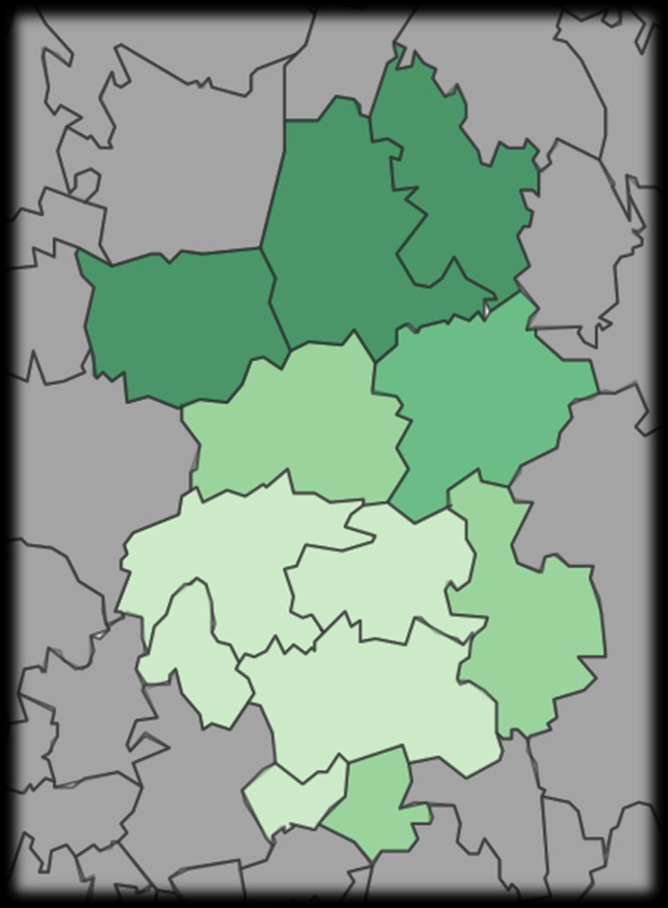 Padasjoki 16,7 % Asikkala 12,6%