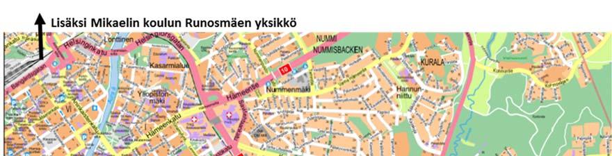 9 (17) Kuva 5. Ruiskatu 8 ja sijoittuvien toimintojen nykyiset toimipisteet 3.